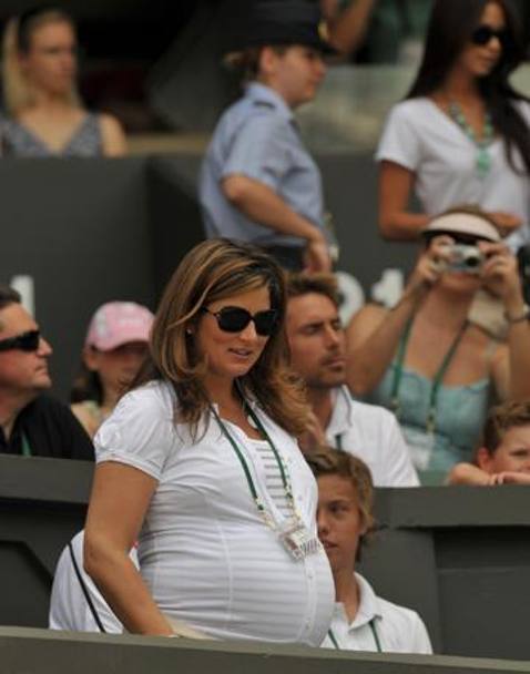 Mirka a pochi giorni dal parto a Wimbledon 2009 AFP